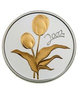 2002 CANADA 50 Cents Golden Tulip 50TH ANNIVERSARY Coin w/ Case &amp; CoA - €65,13 EUR