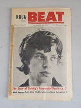 KRLA BEAT NEWSPAPER VOL 1 No 35 November 13, 1965-Mick Jagger&#39;s Ruined C... - £19.70 GBP