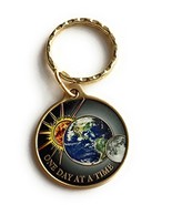 One Day at A Time Universe Keychain Sun Moon Earth Medallion Color Seren... - £10.27 GBP