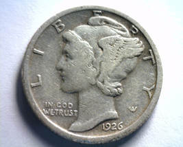 1926 Mercury Dime Fine F Nice Original Coin From Bobs Coins Fast 99c Shipment - £6.25 GBP