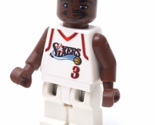 Lego Sports NBA Minifigure Allen Iverson #3 Philadelphia 76ers Home Unif... - $14.44