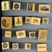 17 Auto Related Rubber Stamps Unused Texaco VW Shell ++ - £39.78 GBP