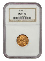 1937 1C Ngc MS67RD - £143.57 GBP