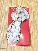 Holiday Style Porcelain Dangling tassel Angel  Ornament Decoration 8 Inc... - $91.39 MXN