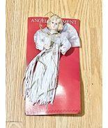 Holiday Style Porcelain Dangling tassel Angel  Ornament Decoration 8 Inc... - $91.39 MXN