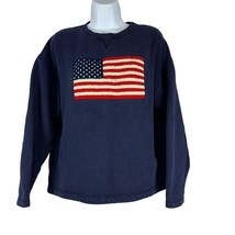 Freestyle USA The Limited Women&#39;s USA Flag Crew Neck Sweatshirt Size L - £14.57 GBP