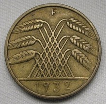 1932-F Germany 10 Reichspfennig XF Coin AD892 - £12.20 GBP