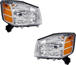 Headlights Headlamps For Nissan Titan Armada LE XE 2007 Halogen Left Rig... - $271.11