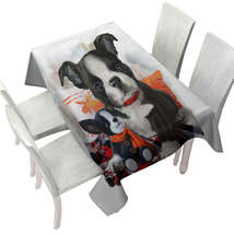 Art Painting Cozy Adorable Puppy Doll and Cute Dog Tablecloth - $51.95 CAD+