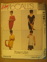 UNCUT Pattern 1991 EASY McCall SIZE 8 10 12 14 16 18 20 22 24 DRESS 5798 [Z25] - $3.99