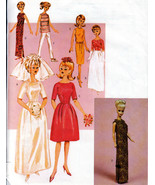 CIRCA 1964 OOP 11.5&quot; BARBIE BUTTERICK 3419 VINTAGE FASHION DOLL PATTERN ... - £13.42 GBP