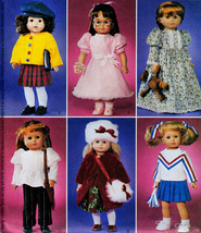 American Girl 6 Outfits! 18" Doll Wardrobe Pattern + Mc Call 3900 Mint Uncut - $12.98