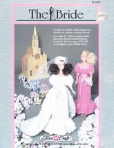 The Bride Crochet W Beads! 11.5" Fashion Doll Clothes Fibre Craft  Patterns Oop - $11.95