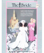 THE BRIDE CROCHET W BEADS! 11.5&quot; FASHION DOLL CLOTHES FIBRE CRAFT  PATTE... - £9.44 GBP