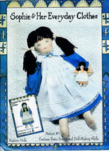 Sophie Doll+ Clothes Dress Apron Pants Her Dolly Uncut Mccall 4186 Pattern  - £10.21 GBP