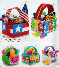Decorative Baskets Easter Rabbit July 4  Picnic Kids + Butterick 3487 Pattern - £11.97 GBP