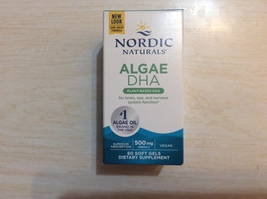 Nordic Naturals Algae Dha - 500 Mg - 60 Soft Gels - Plant - Based Dha - £12.96 GBP
