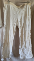 Men's Lauren Ralph Lauren Sweatpants Size XL White Drawstring Pockets Ca... - $9.99