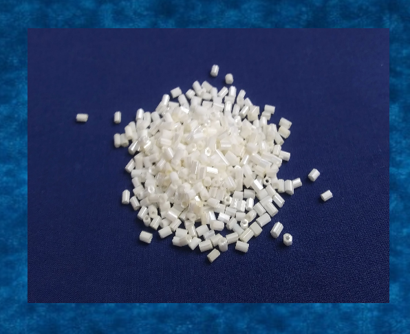 Package of Craft Sewing Jewelry Making 500 Chunky White Bugle Beads Free... - $4.25