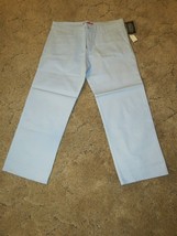 Dickies Girl's Size 7 Pants  Stretch Fabric Waist 32.5"x Inseam 24" Light Blue - £10.24 GBP