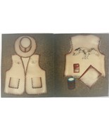 VEST &amp; HAT, ETCHED EAGLE - Handcrafted by Mark * SOLD - £0.00 GBP