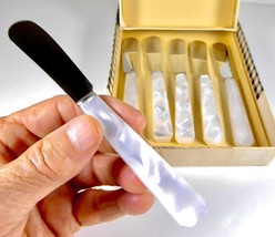 Vintage Bothner De Paris Coutellrie Fine Cheese Knives, Original Box Set of Six - £37.51 GBP