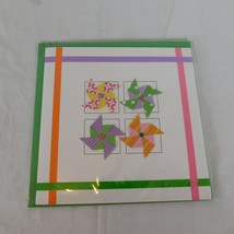 Paper Magic Group Blank Inside Greeting Note Card Colorful Pinwheels Envelope - $4.00