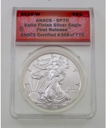 2016-W S $1 Argento American Eagle Brunito Selezionato By Anacs Come SP7... - $127.35