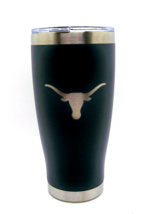Texas Longhorns Etched Logo Stainless Steel Hot Cold Beverage Tumbler 20 oz - £21.02 GBP