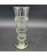 Vintage Juliska Geometric Glass Vase with Applied Spiral Celadon Green S... - $909.39 MXN