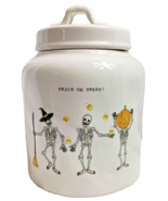 Rae Dunn Trick Or Treat! Skeletons Halloween Cookie Canister  - €67,94 EUR