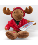 The Carolers Commonwealth 18&quot; Christmas Plush Moose Musical 1990 18 Song... - £23.64 GBP
