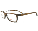 Etnia Barcelona Eyeglasses Frames ADMONT BR Brown Horn Grain Rectangle 5... - $111.98
