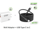 20W Wall Charger + 4FT TYPE C to C USB For Motorola Moto G Stylus 5g 202... - $14.80