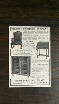 Vintage 1909 Bishop Furniture Company Ladies Desk Bookcase Original Ad 721 - $6.64