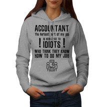 Wellcoda Accountant Problems Funny Womens Hoodie - $41.67