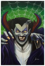 The Count Fine Lowbrow Art Print Lithograph by Phil Graves Comic Vampire Dracula - £15.23 GBP