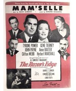 1947 Mam&#39;selle Sheet Music from Movie The Razor&#39;s Edge Tyrone Power Gene... - £4.78 GBP