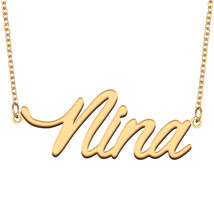 Nina Name Necklace for Best Friend Family Member Birthday Christmas Gift - $15.99