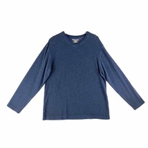 DUCK HEAD Men&#39;s Large V-Neck Pullover Navy Sweater 100% Cotton Long Sleeve - $19.35