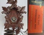 VINTAGE cuckoo clock GERMANY Black Forest SCHONBRUNNER WALTZ double door... - $233.74