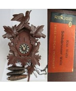VINTAGE cuckoo clock GERMANY Black Forest SCHONBRUNNER WALTZ double door... - £183.80 GBP