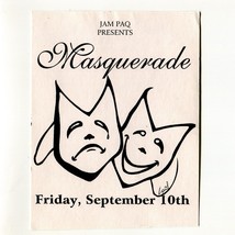 JAM PAQ Masquerade 1999 Rave Flyer Vintage 90s Los Angeles Electronic Dance - $19.70