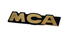 Vintage MCA Emblem 1980s Mitsubishi Galant OEM Plastic Adhesive Back Bla... - £12.05 GBP