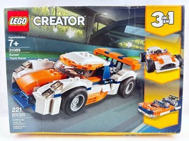 LEGO Creator 3 in1  Sunset Track Racer 221 Pieces 31089 Building Kit  NE... - £19.82 GBP