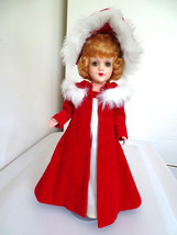 Vintage 1950&#39;s Mary Hoyer 14&quot; Hard Plastic in Tagged Red Velvet Outfit Clothes - £276.83 GBP