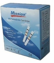 Mission HB Hemoglobin Test Strips 50 Test Strips  LONG EXPIRY , ORIGNAL - £26.89 GBP
