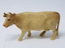 Horned Cow Celluloid Toy Figurine Udders Turned Head Vintage - $11.35