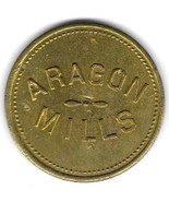 Vintage 1930s ARAGON COTTON MILLS Spooler Check Trade Token POLK GEORGIA... - $368.88 MXN