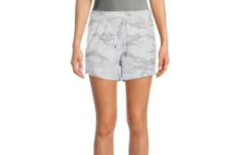 Athletic Works Women&#39;s Shorts Grey Camo SMALL (4-6) Performance Stretch NEW - $12.59